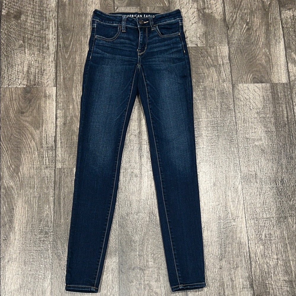 American Eagle Outfitters Women's Blue Jeans 0 LONG